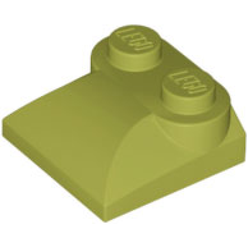 Dakpan, Gebogen 2x2x2/3 met 2 noppen Olive Green