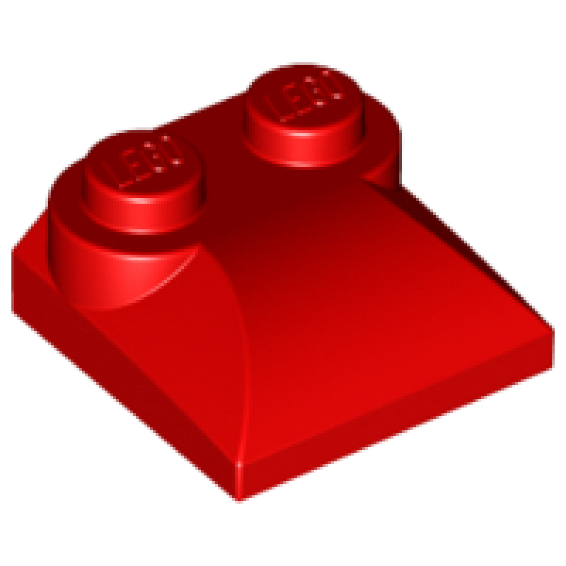 Dakpan, Gebogen 2x2x2/3 met 2 noppen Red