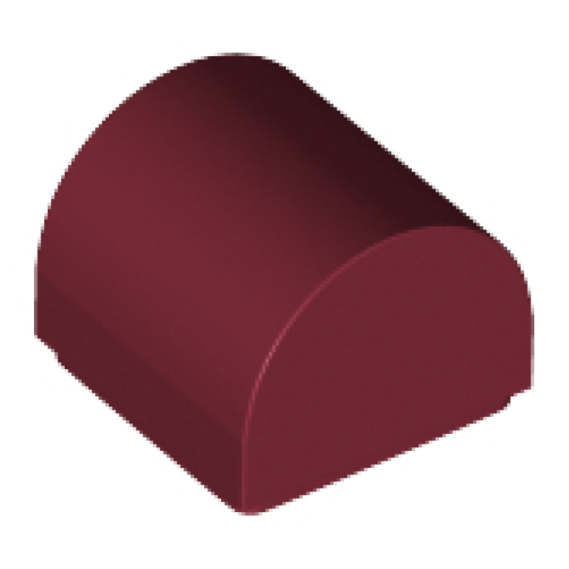 Dakpan, Gebogen 1x1x2/3 dubbel Dark Red