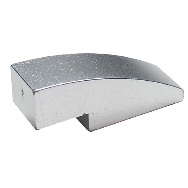 Dakpan, Gebogen 3x1 Metallic Silver