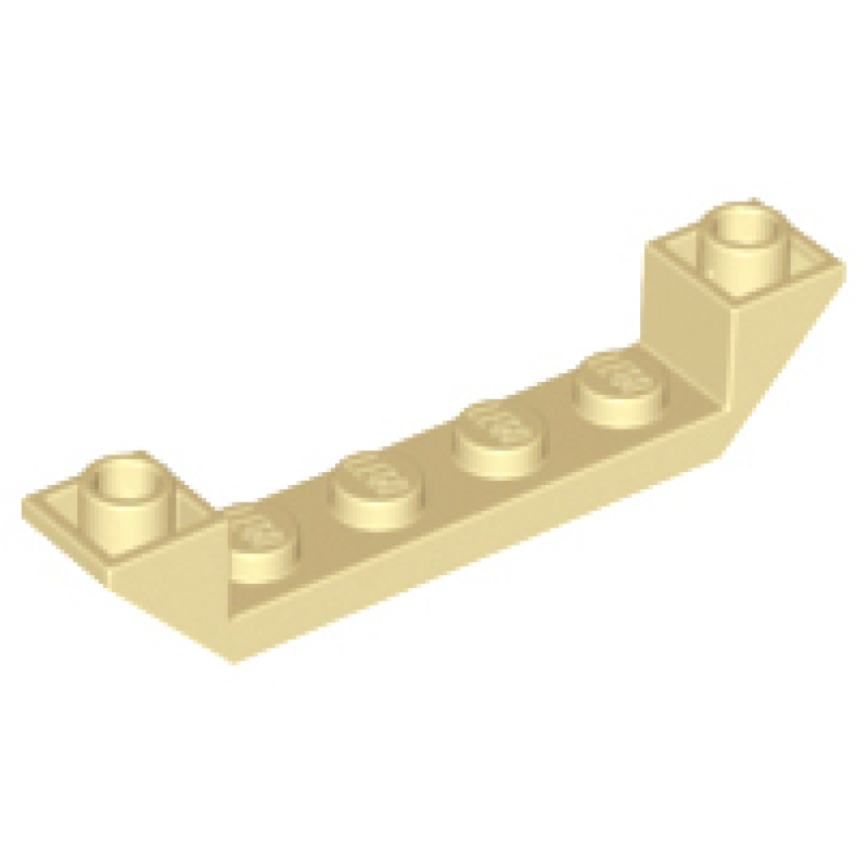 Dakpan, Omgekeerd 45° 6x1 dubbel met 1x4 inkeping Tan