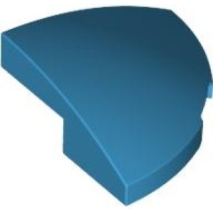 Dakpan, Gebogen 2x2x2/3 hoek Dark Azure