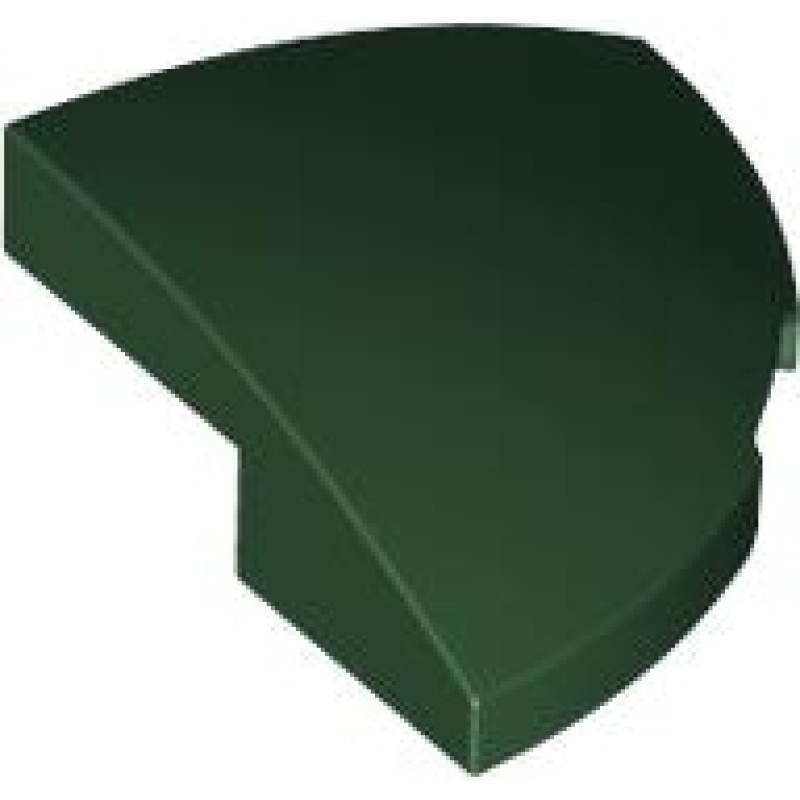Dakpan, Gebogen 2x2x2/3 hoek Dark Green