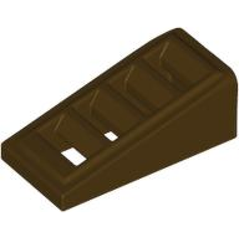 Dakpan 18° 2x1x2/3 met openingen Dark Brown