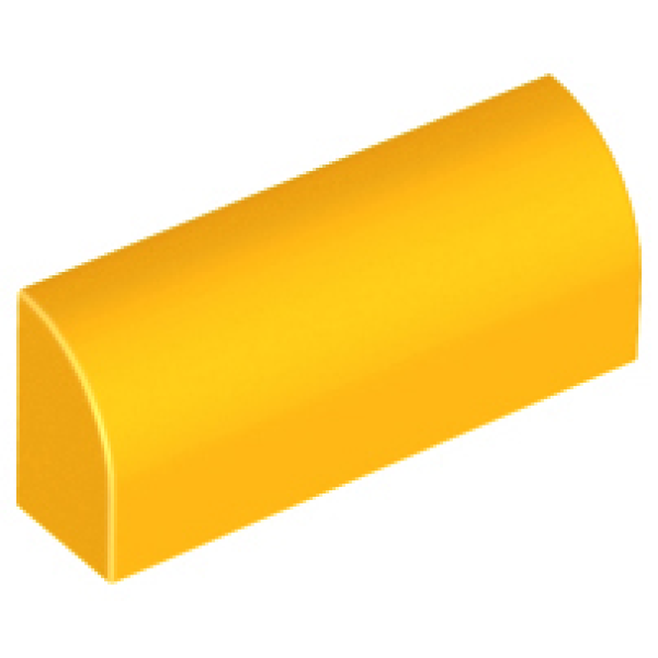 Dakpan, Gebogen 1x4x1 1/3 Bright Light Orange