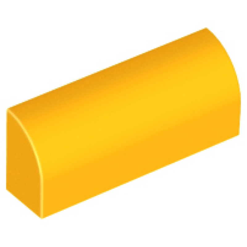 Dakpan, Gebogen 1x4x1 1/3 Bright Light Orange