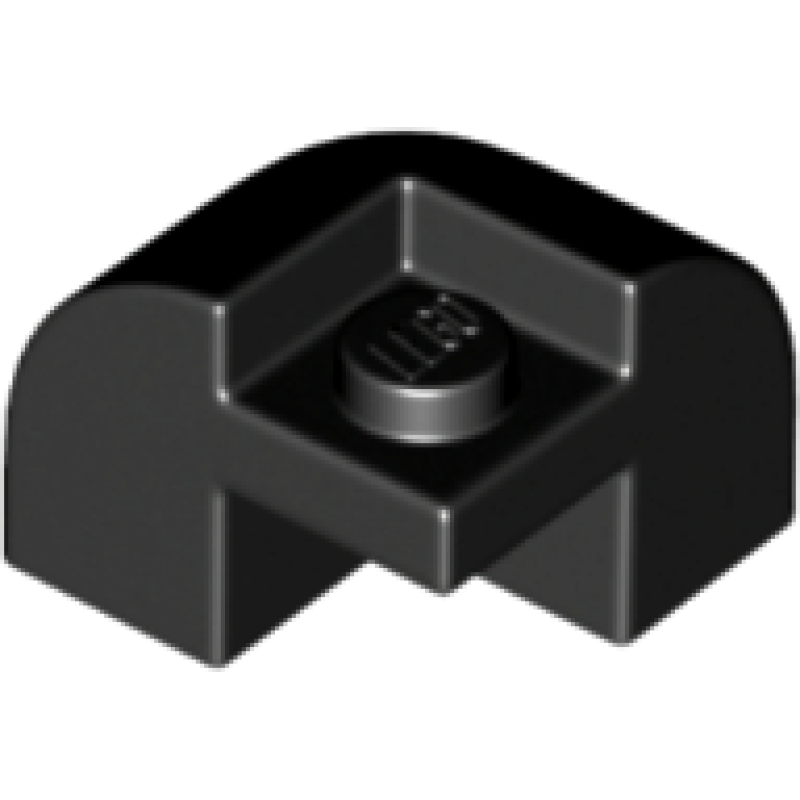 Dakpan, Gebogen 2x2x1 1/3 hoek Black