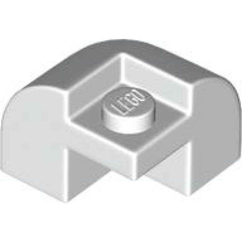 Dakpan, Gebogen 2x2x1 1/3 hoek White