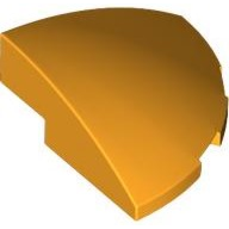 Dakpan, Gebogen 3x3 Hoek Rond Bright Light Orange