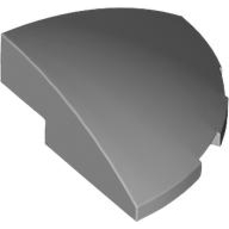 Dakpan, Gebogen 3x3 Hoek Rond Light Bluish Gray