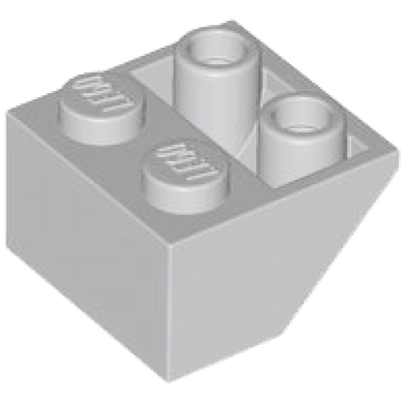 Dakpan, Omgekeerd 45° 2x2 Light Bluish Gray