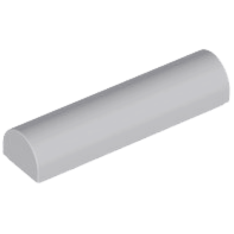 Dakpan, Gebogen 1x4x2/3 Dubbel Light Bluish Gray