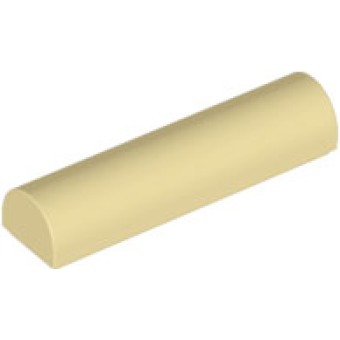 Dakpan, Gebogen 1x4x2/3 Dubbel Tan