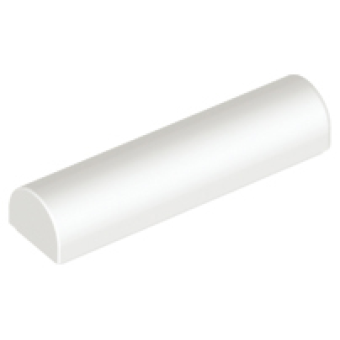 Dakpan, Gebogen 1x4x2/3 Dubbel White