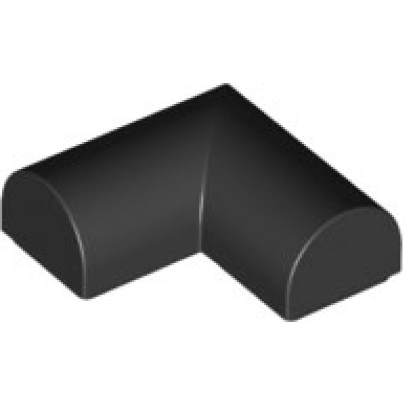 Dakpan, Gebogen 2x2x2/3 dubbele hoek Black