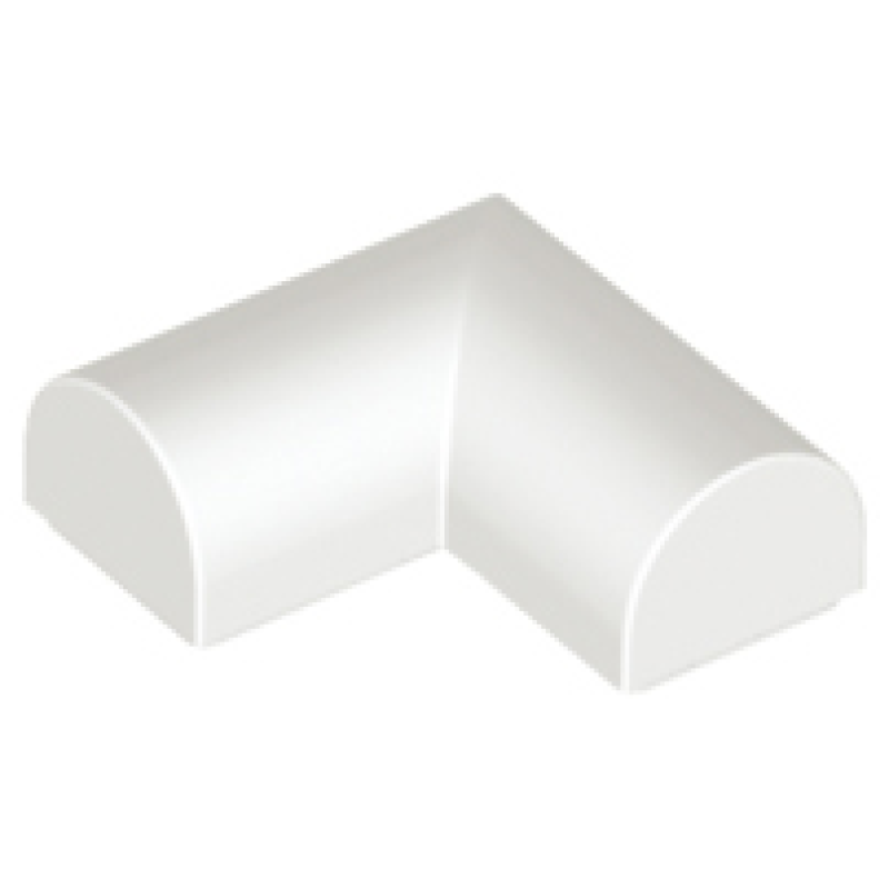 Dakpan, Gebogen 2x2x2/3 dubbele hoek White