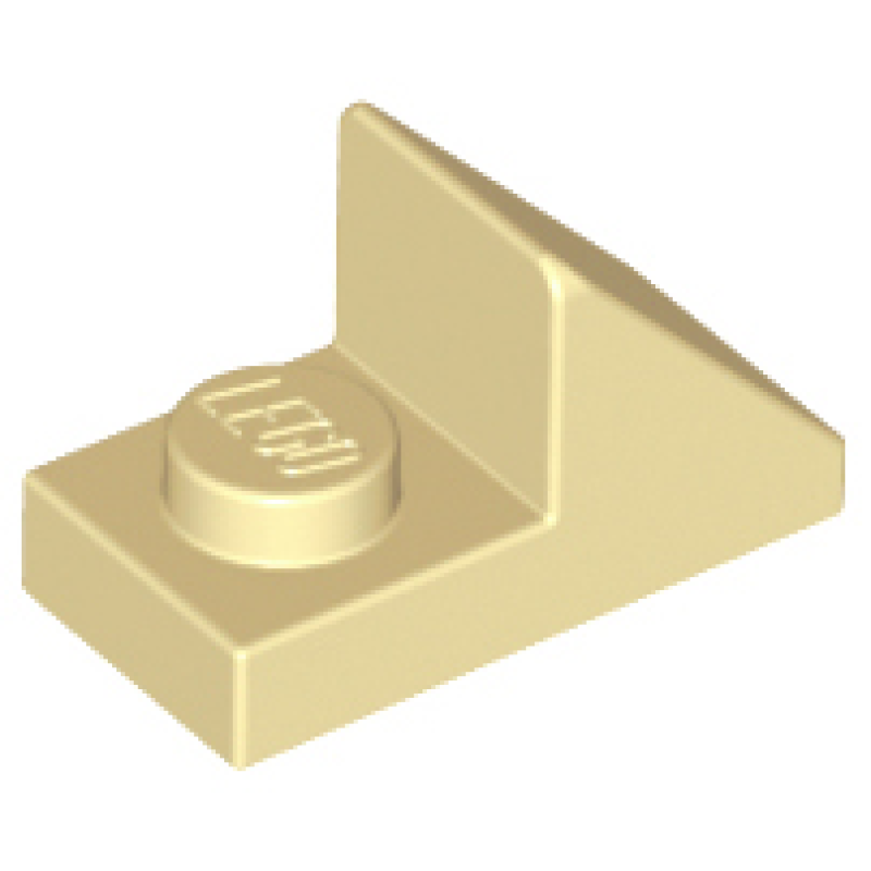 Dakpan 45° 2x1 met 2/3 inkeping Tan