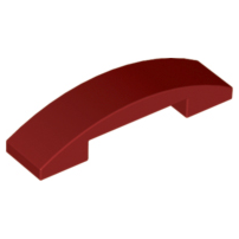 Dakpan, Gebogen 4x1x2/3 Dark Red