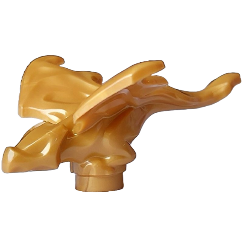 Baby Draak met gespreide vleugels Pearl Gold