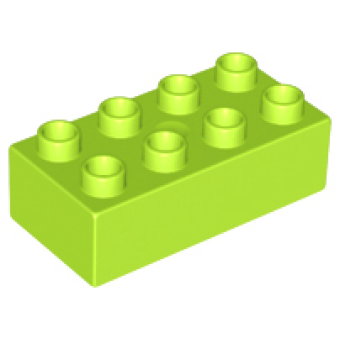 Duplo, Steen 2x4 Lime