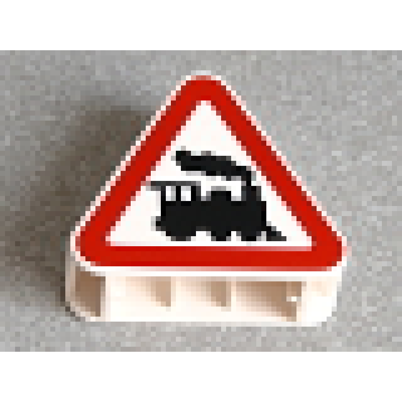 Verkeersbord Spoorweg Overgang White