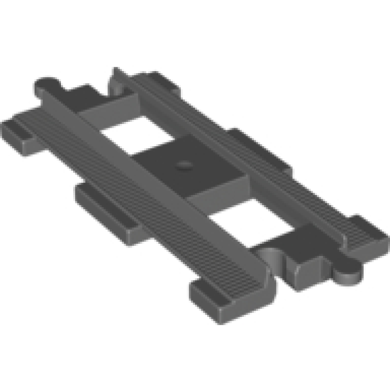 Trein Rails, Recht (kort) Dark Bluish Gray