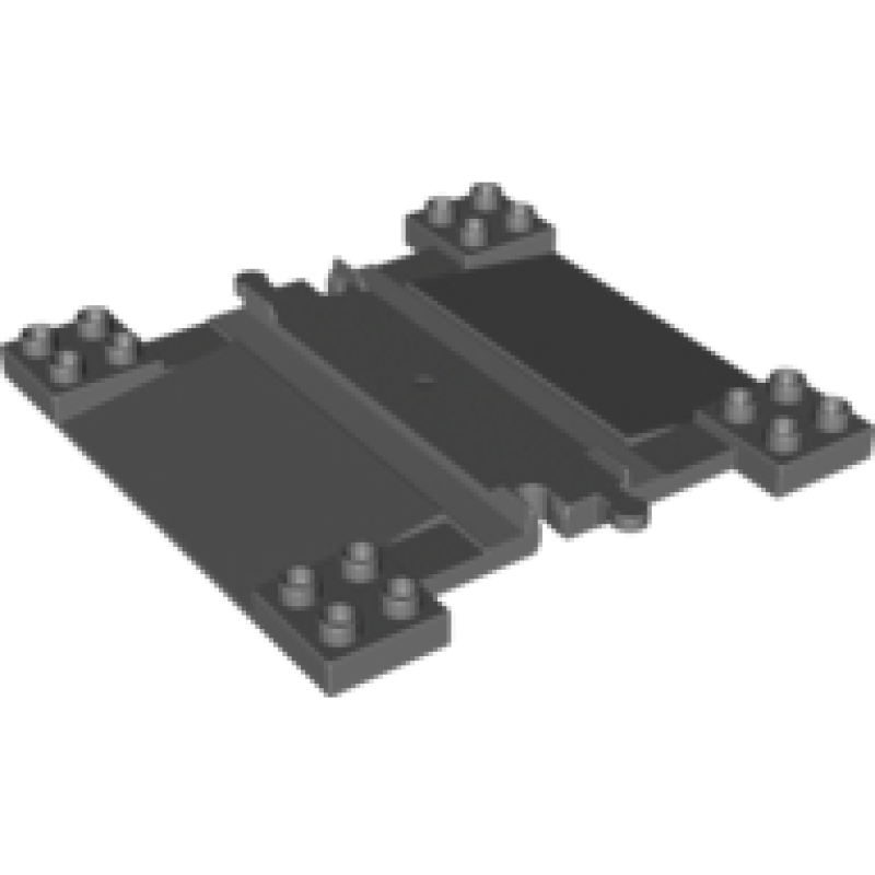 Trein Rails Oversteek Dark Bliuish Gray