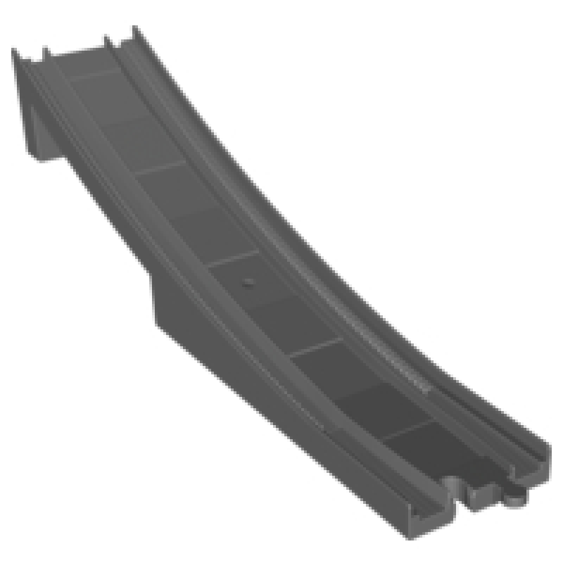 Trein Rails, Brug Einde Dark Bluish Gray