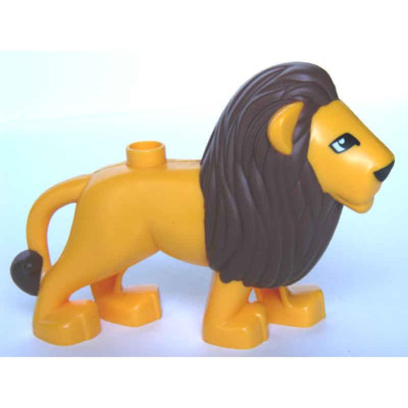 Leeuw met manen Bright Light Orange