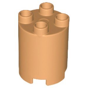 Duplo, Steen Rond 2x2x2 Medium Nougat