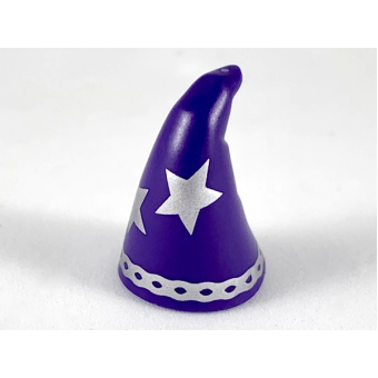 Tovenaarshoed met sterren Dark Purple