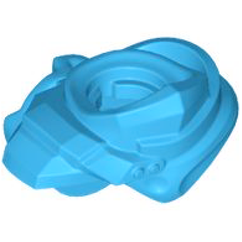 Harnas met Schouder Omslagdoek en Schede voor 2 Katana's Dark Azure