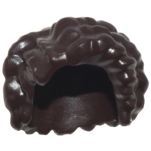 Haar Kort Gekruld Dark Brown