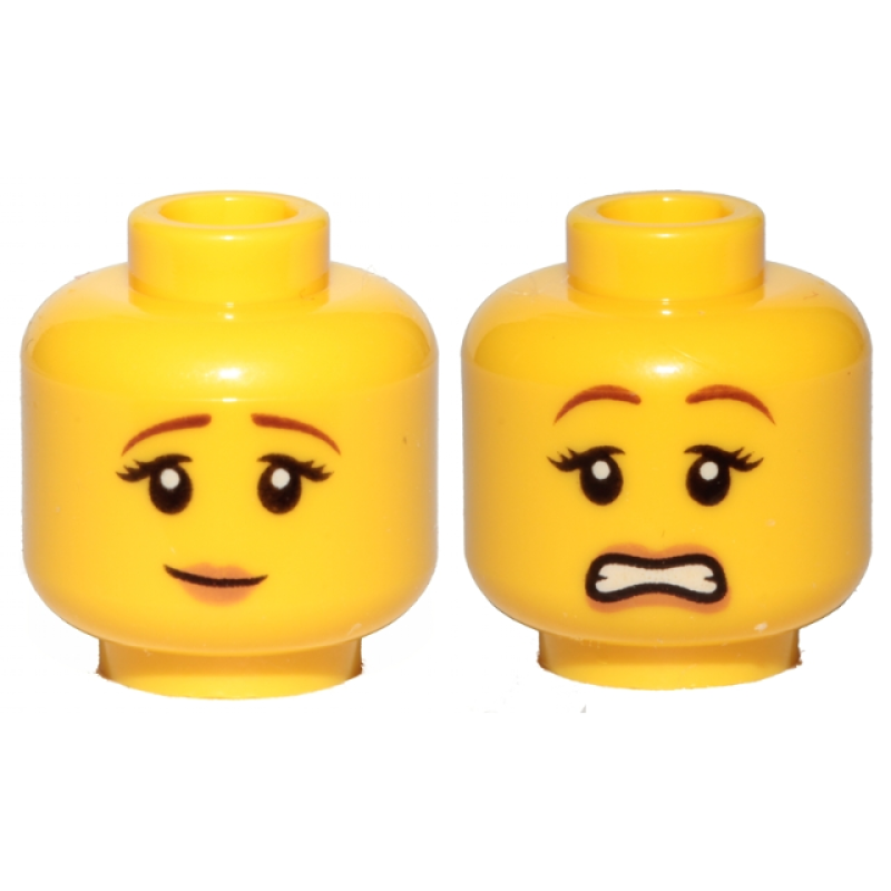 Hoofd, Dubbel, Vrouwelijk, Lachje / Bang Yellow