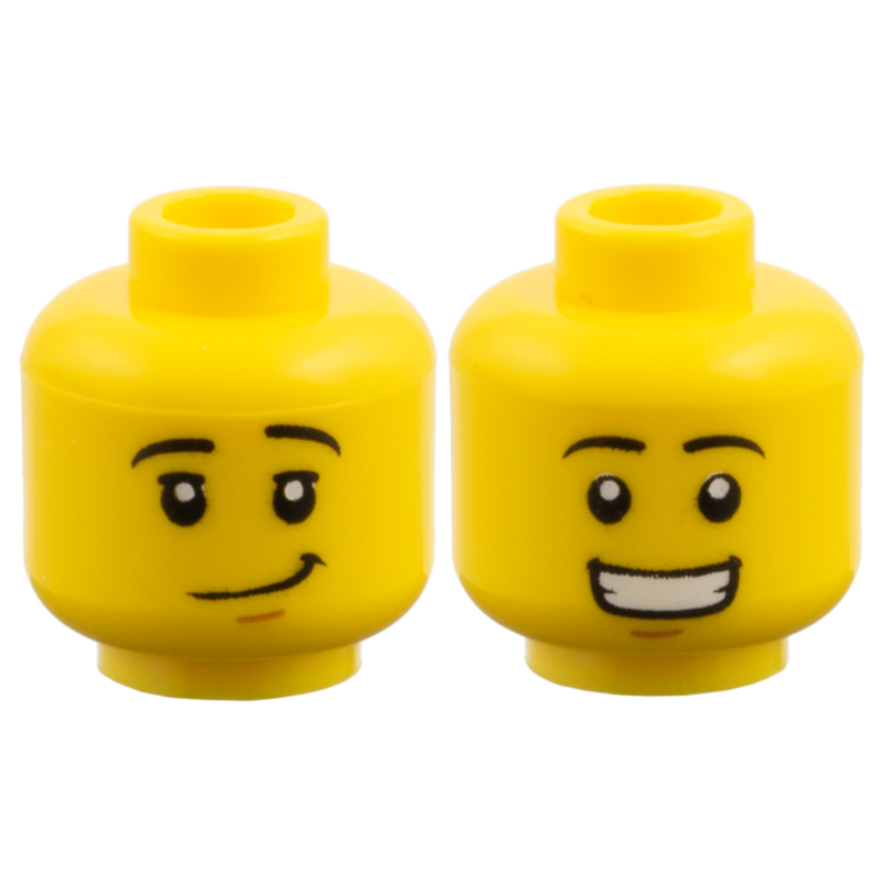 Hoofd, Schuine Grijns / Lach Yellow