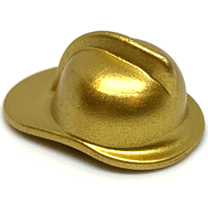 Minifiguur, Brandweerhelm Metallic Gold