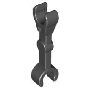 Arm Mechanisch, Recht met Clips op °90 (verticale greep) Black