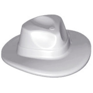 Hoed, brede rand, rimboe stijl Light Bluish Gray