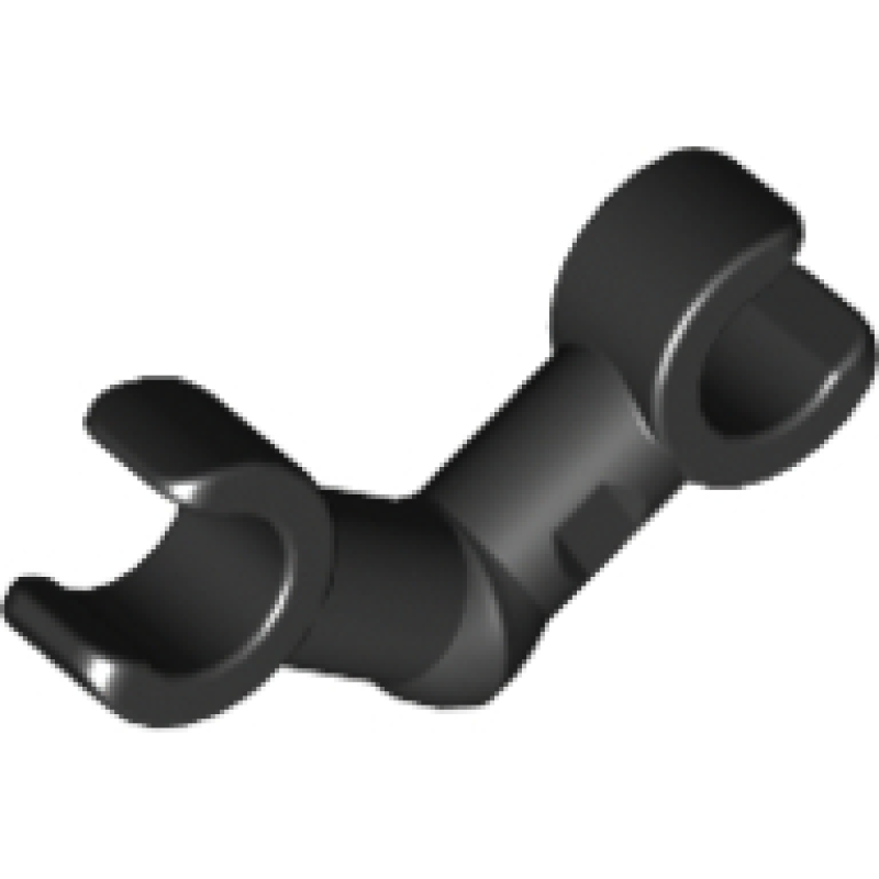 Arm Skelet, Gebogen met Klemmen (horizontale greep) Black
