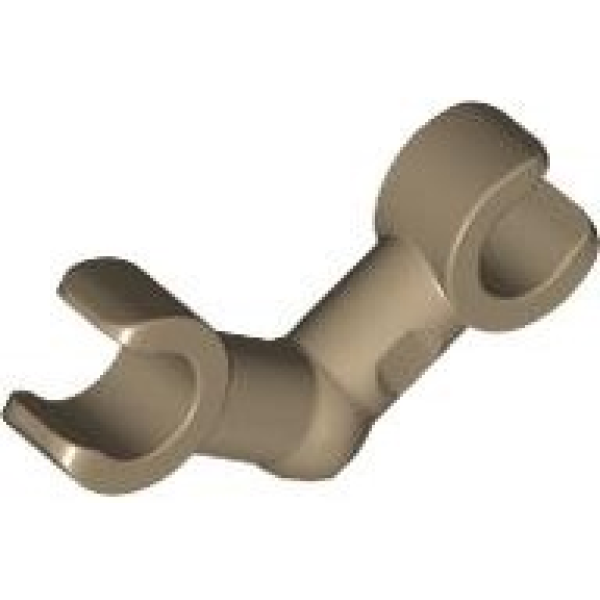 Arm Skelet, Gebogen met Klemmen (horizontale greep) Dark Tan