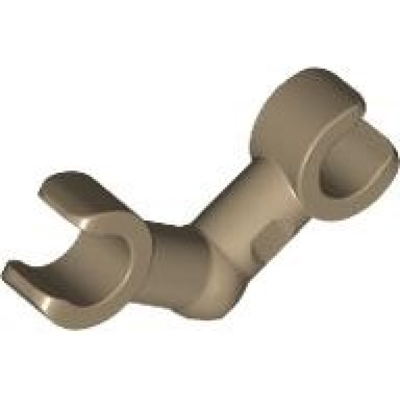 Arm Skelet, Gebogen met Klemmen (horizontale greep) Dark Tan