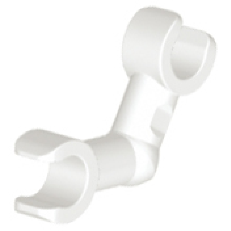 Arm Skelet, Gebogen met Klemmen (horizontale greep) White