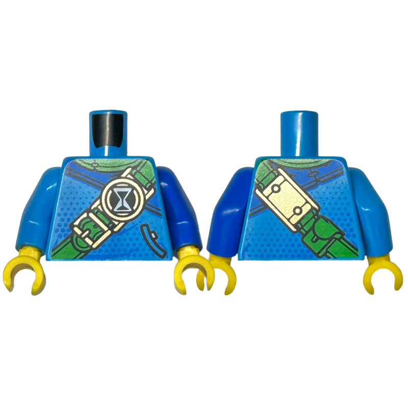 Romp, Gewaad met Gouden Gesp en Zandloper Dark Azure