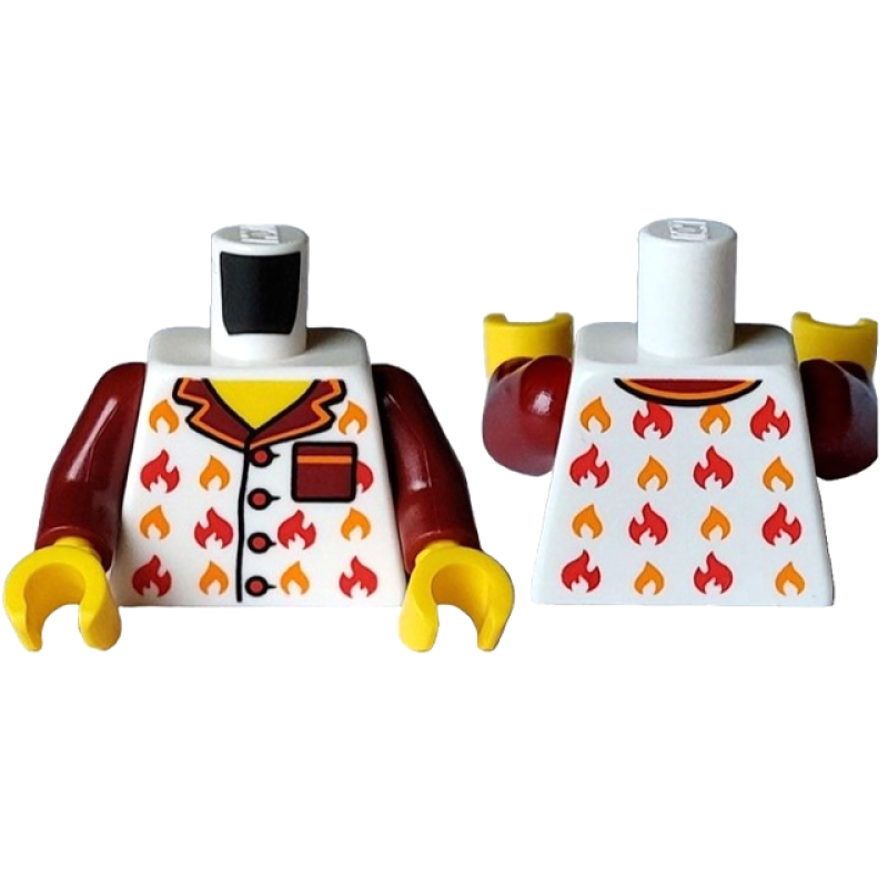 Romp, Pyjama met Vlammen White