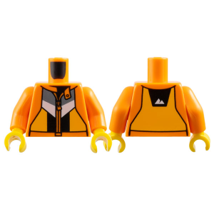 Romp, Jas met Ritssluiting, Berglogo op achterkant Orange