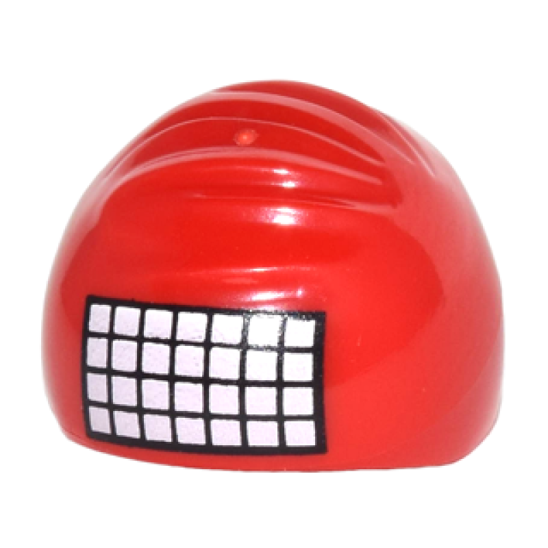 Hoofddeksel Kap Zwemmuts met kalenderraster Red