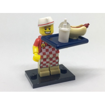 Hot Dog Vendor, Series 17 (Complete Set with Stand and Accessories)