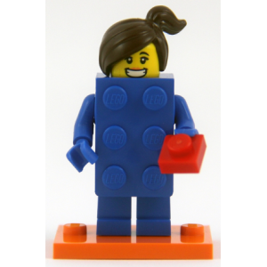 Brick Suit Girl, Series 18 (Complete Set with Stand and Accessories)
