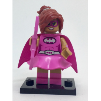 Pink Power Batgirl, The LEGO Batman Movie, Series 1 (Complete Set with Stand and Accessories)