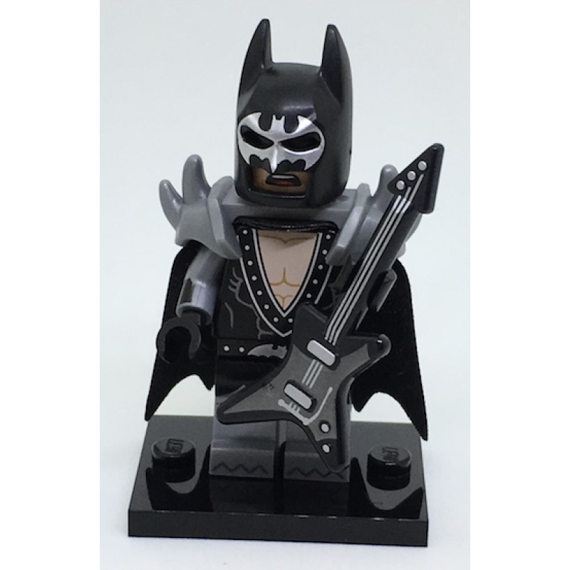 Glam Metal Batman, The LEGO Batman Movie, Series 1 (Complete Set with Stand and Accessories)